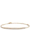 Adjustable Diamond Bar Bracelet, 14K Yellow Gold