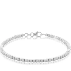 Adjustable Diamond Cut Bead Bracelet 14K