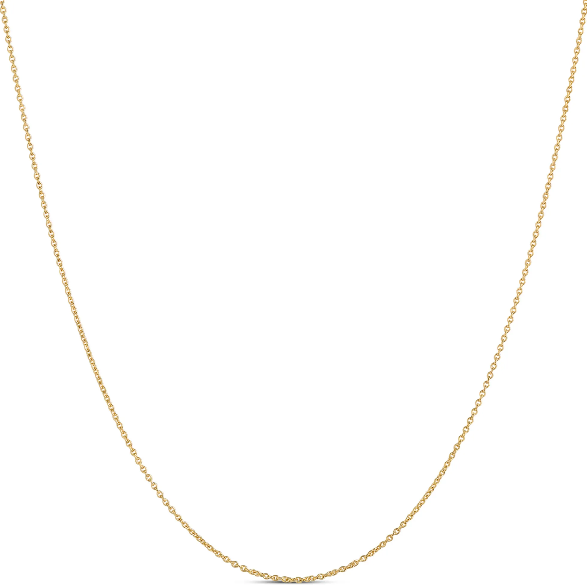 Adjustable 22-Inch Chain, 14K Yellow Gold