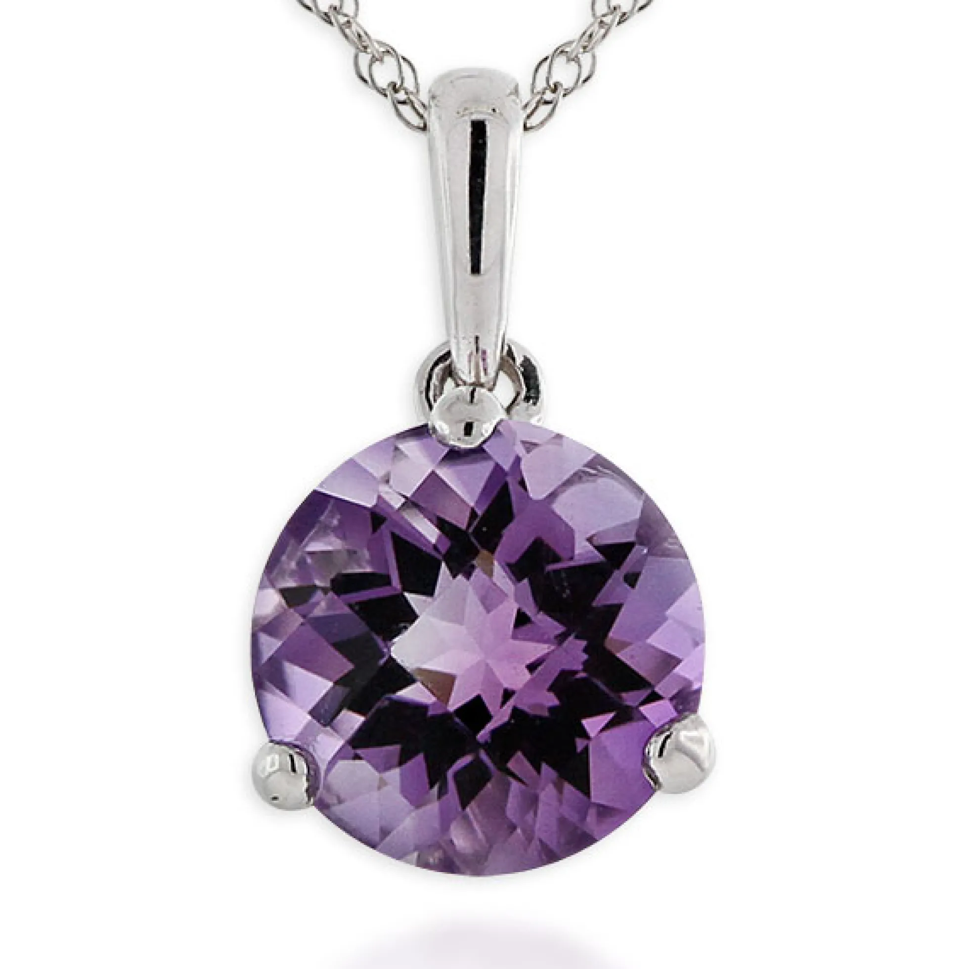 Amethyst Pendant 14K