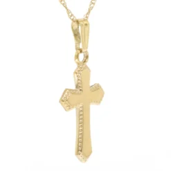 Baby Cross Pendant 14K