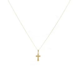 Baby Cross Pendant 14K