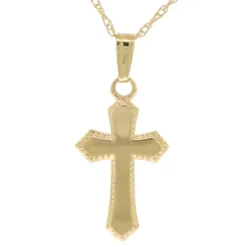 Baby Cross Pendant 14K