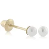 Baby Cultured Pearl Earrings 14K