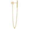 Bar & Chain Earrings 14K