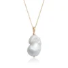 Baroque Freshwater Cultured Pearl Necklace 14K, 24"