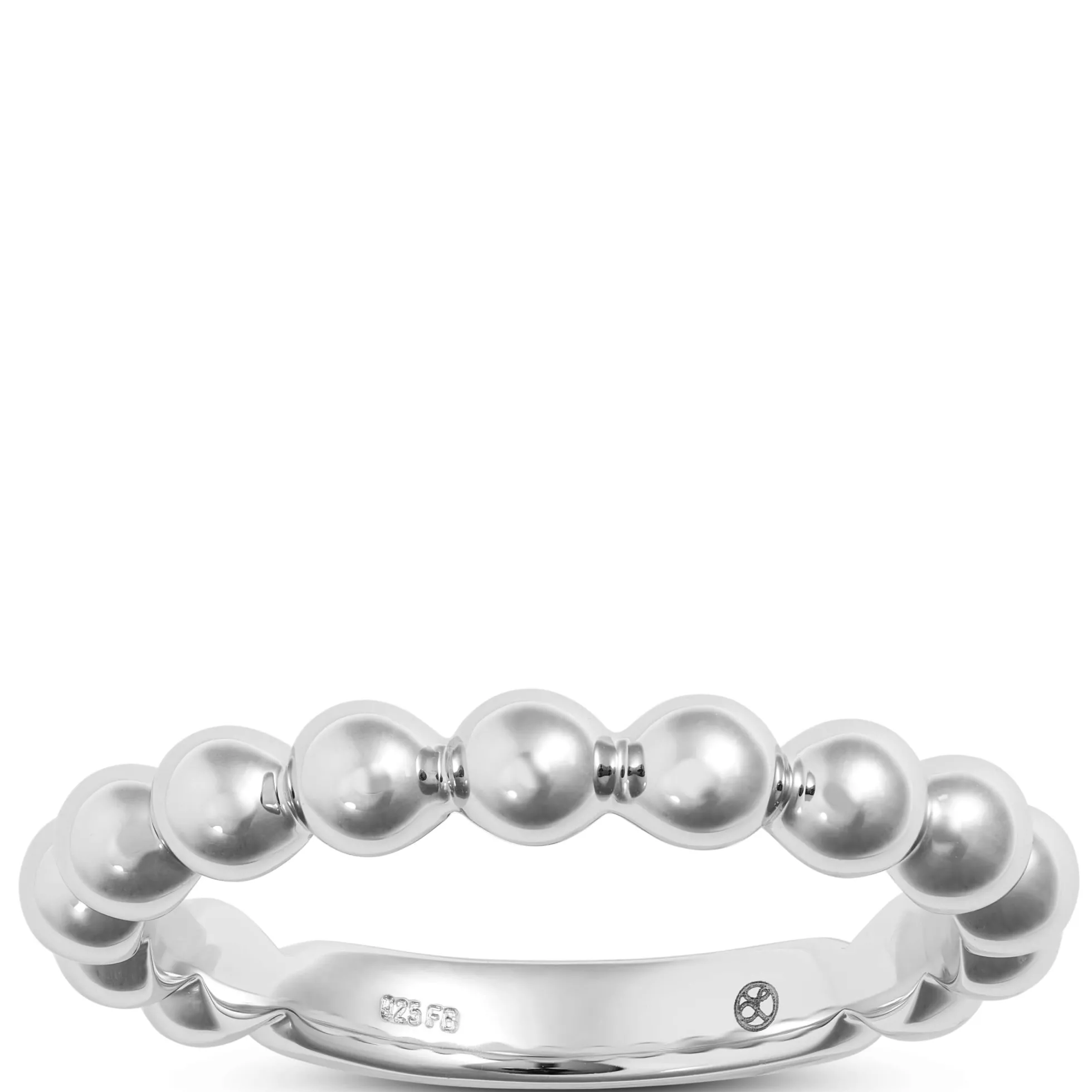 Beaded Band in Sterling Silver