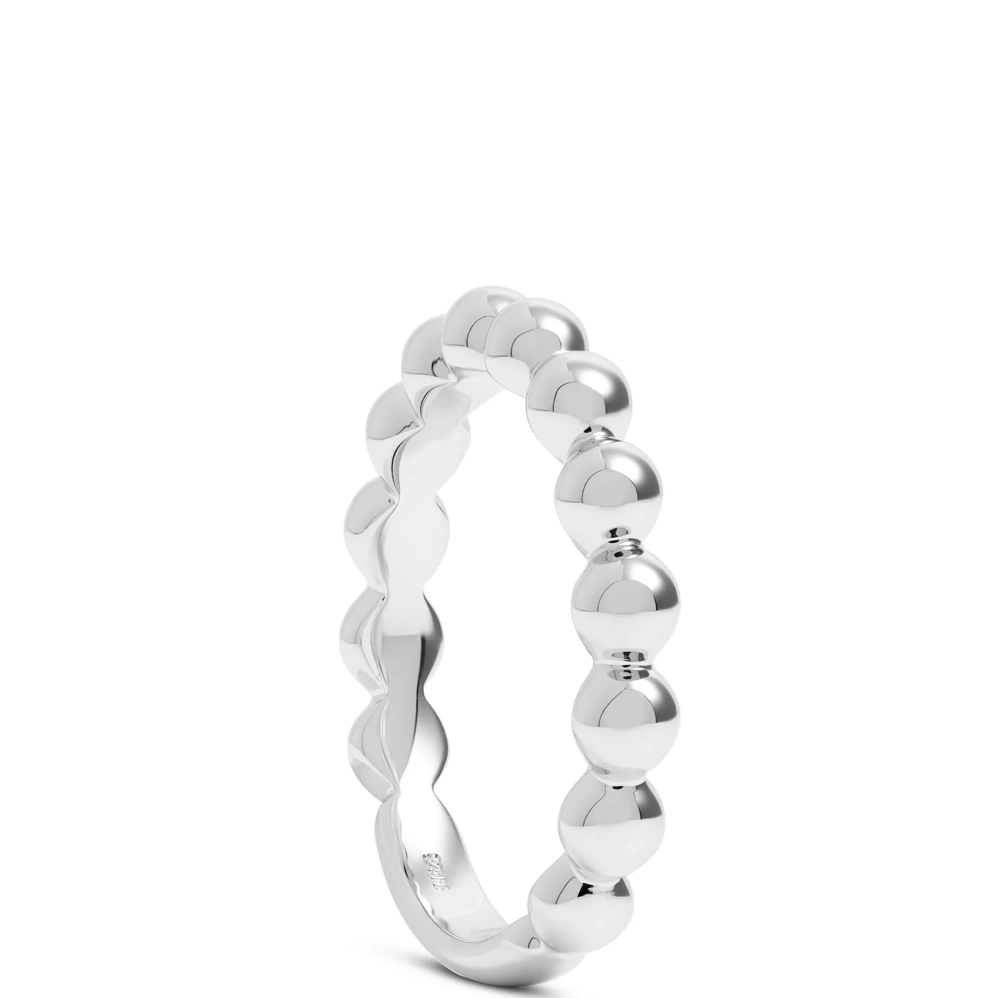 Beaded Band in Sterling Silver
