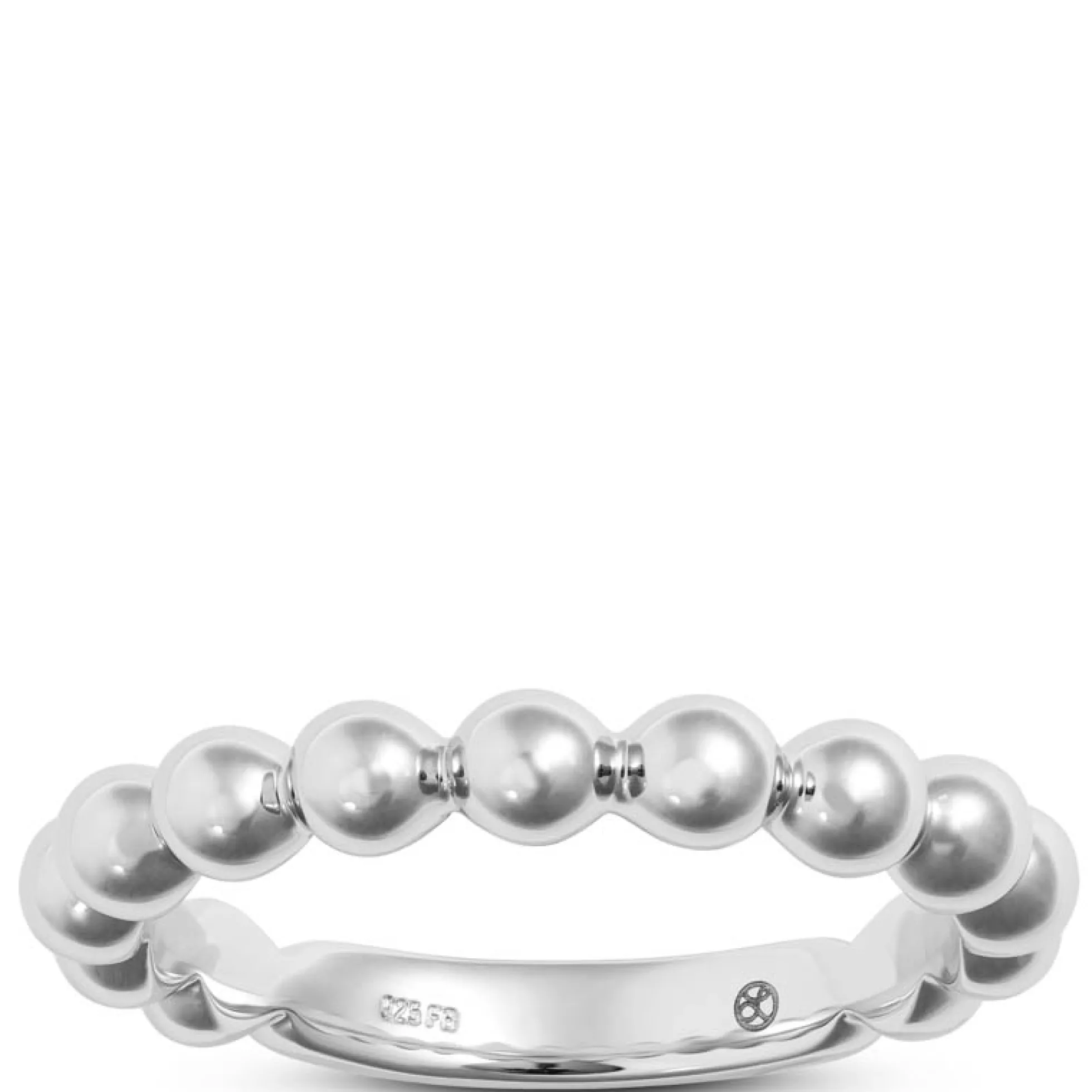 Beaded Band in Sterling Silver