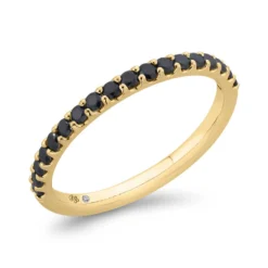 Bella Ponte Black Diamond Band 14K