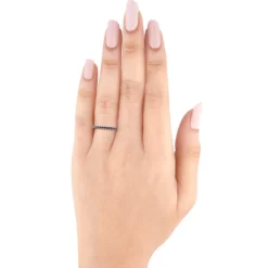 Bella Ponte Black Diamond Band 14K