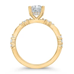 Bella Ponte Diamond Engagement Ring Setting Hidden Halo