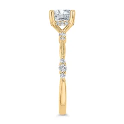 Bella Ponte Diamond Engagement Ring Setting Hidden Halo