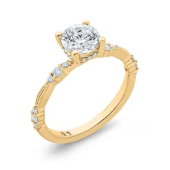 Bella Ponte Diamond Engagement Ring Setting Hidden Halo