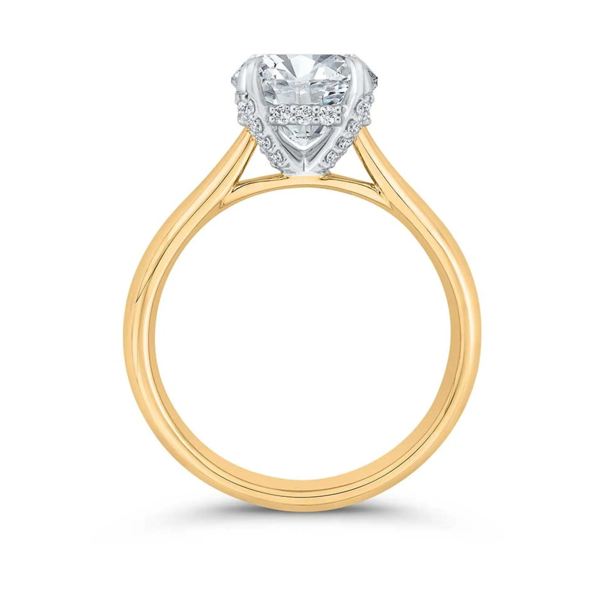 Bella Ponte Diamond Engagement Ring Setting in Platinum & 14K