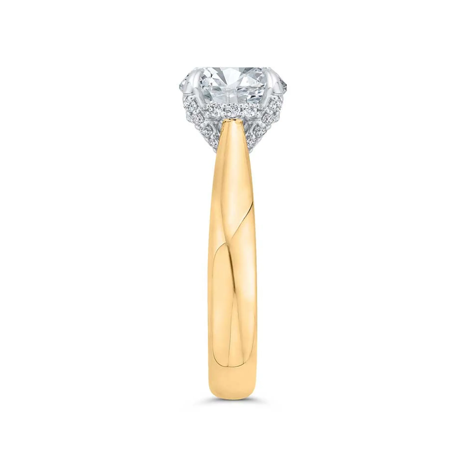 Bella Ponte Diamond Engagement Ring Setting in Platinum & 14K