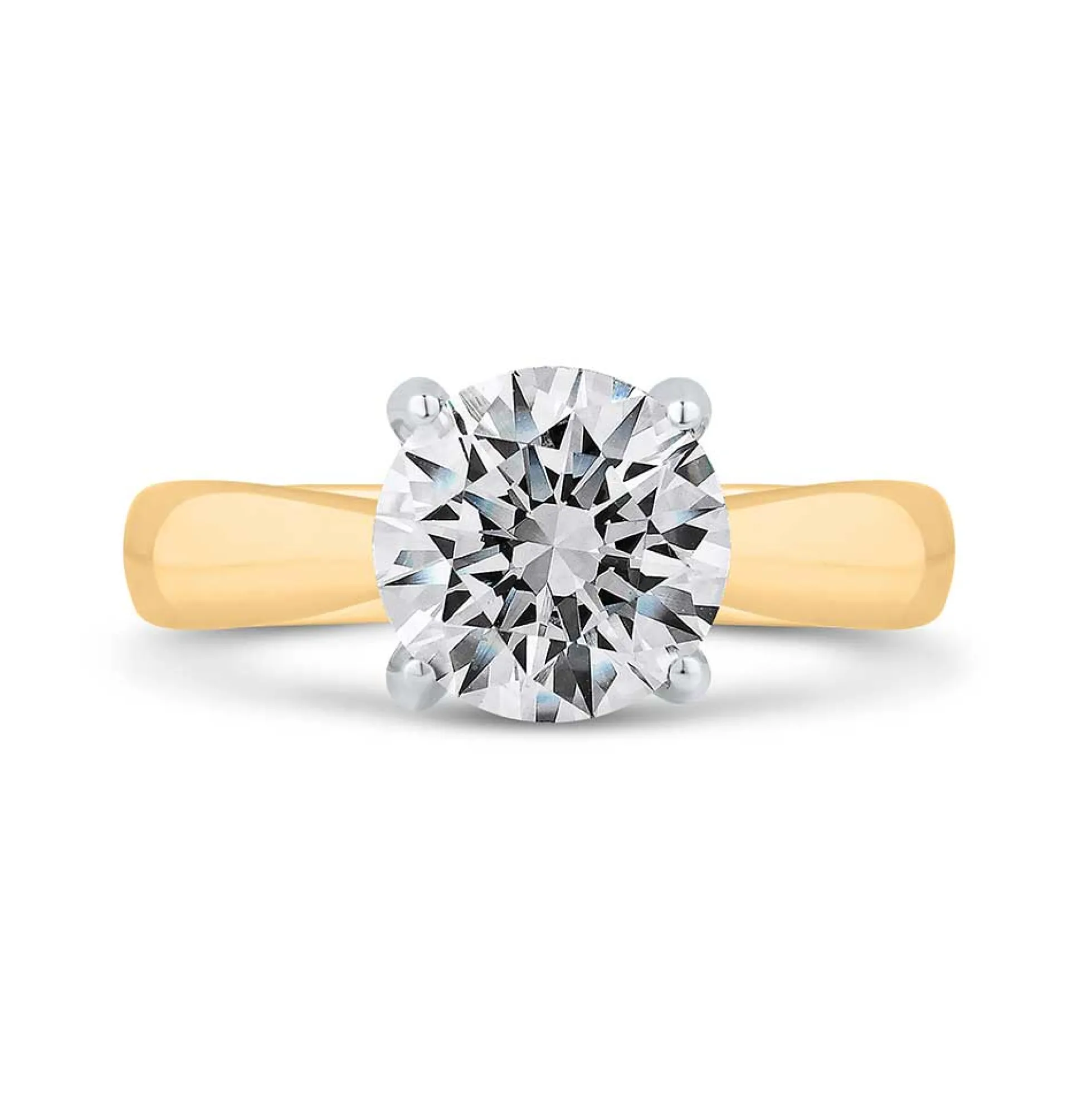 Bella Ponte Diamond Engagement Ring Setting in Platinum & 14K