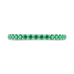 Bella Ponte Emerald Tiger Band, 14K White Gold