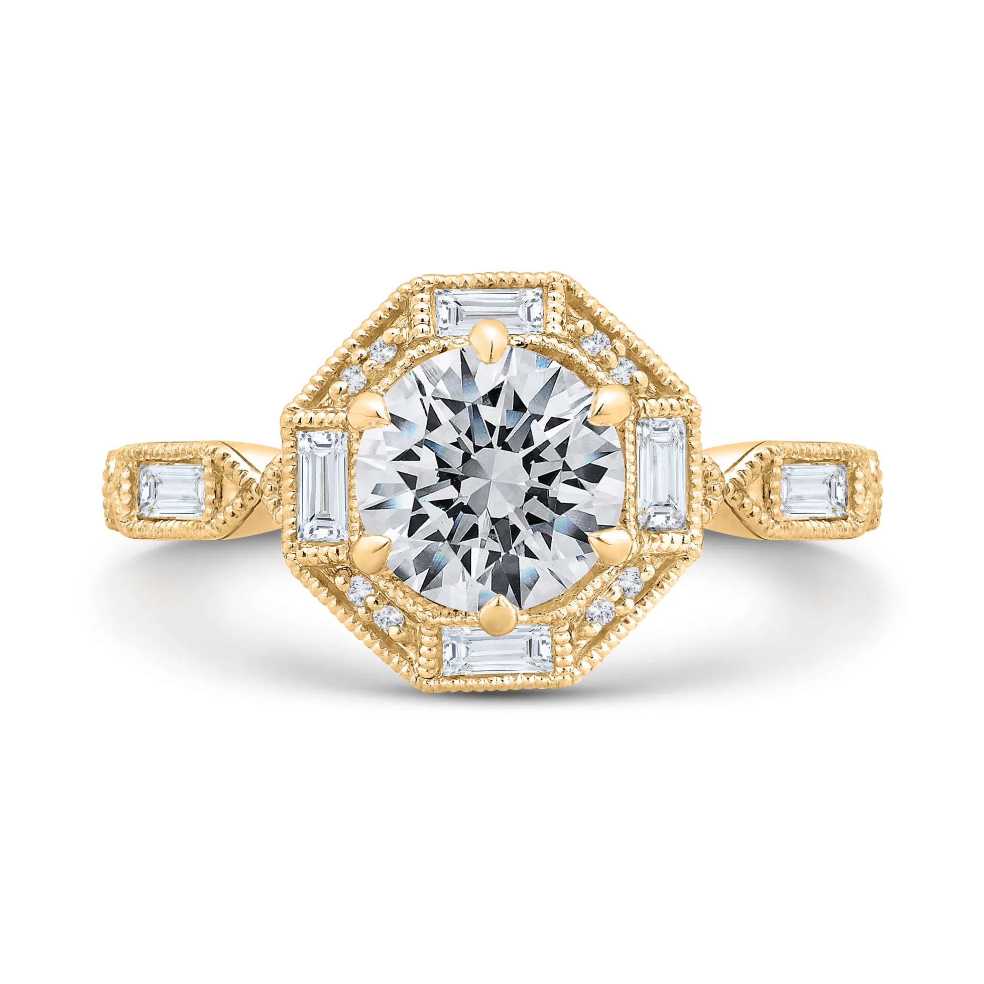 Bella Ponte Engagement Ring Setting 14k Cubic Zirconia
