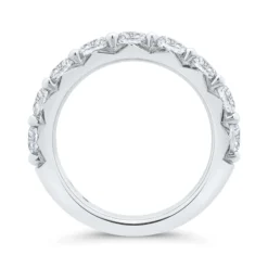 Bella Ponte French Pave Diamond and Platinum Bridal Ring, 2 ctw