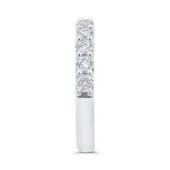 Bella Ponte French Pave Diamond and Platinum Bridal Ring, 1 ctw