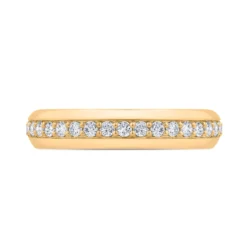 Bella Ponte Knife Edge Diamond Ring, ½ Carat Total Weight 14K Yellow Gold