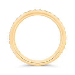 Bella Ponte Knife Edge Diamond Ring, ½ Carat Total Weight 14K Yellow Gold