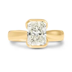 Bella Ponte Radiant Cut Engagement Ring, 2-¼ Carat, 18K Yellow Gold