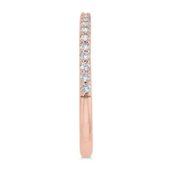 Bella Ponte Rose Gold Diamond Band 14K, 1/5 ctw.