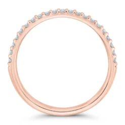 Bella Ponte Rose Gold Diamond Band 14K, 1/5 ctw.