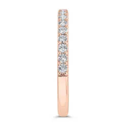 Bella Ponte Rose Gold Diamond Band 14K, 1/4