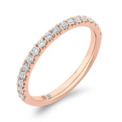 Bella Ponte Rose Gold Diamond Band 14K, 1/4