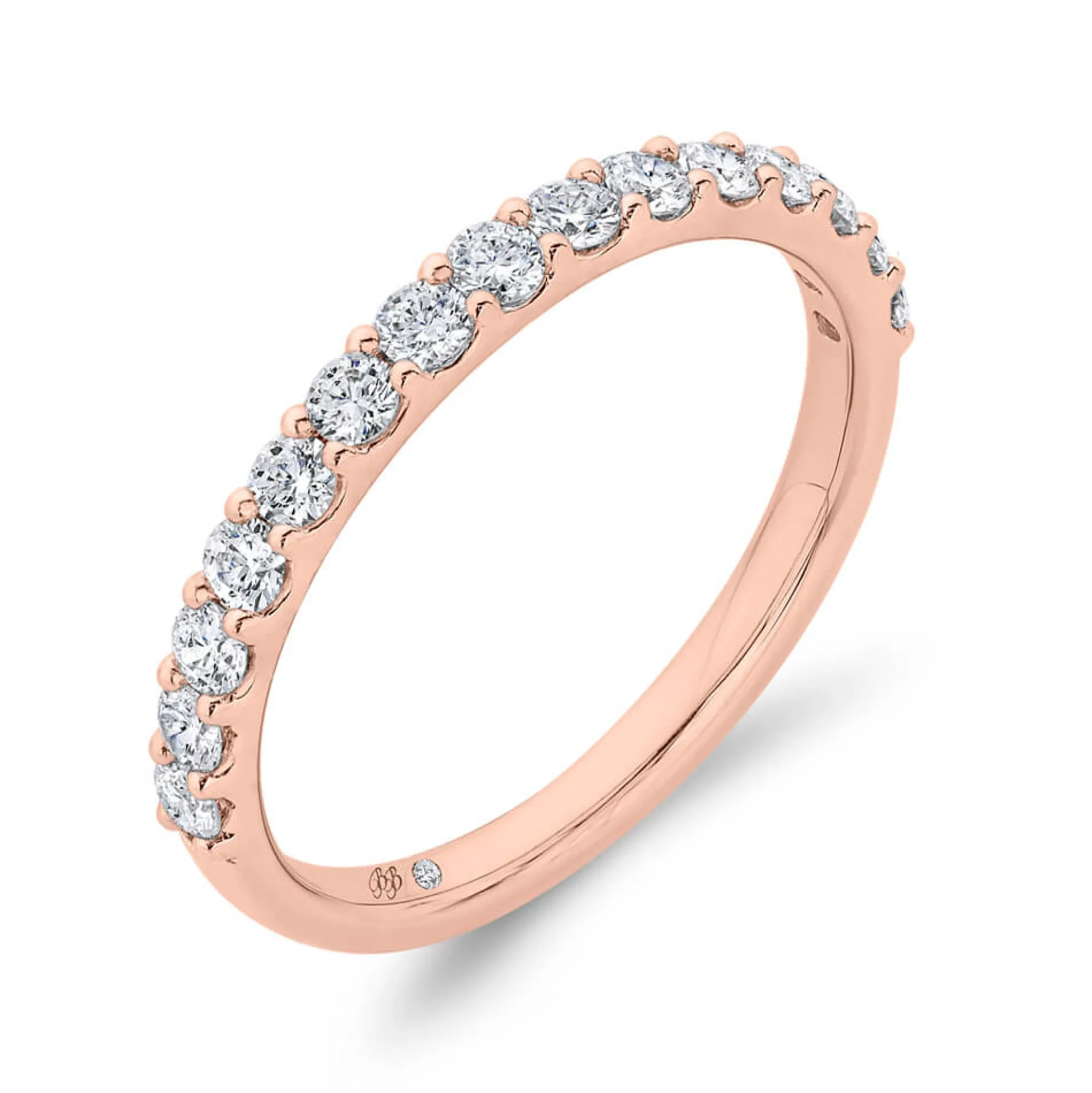 Bella Ponte Rose Gold Diamond Band 14K, 1/2 ctw.