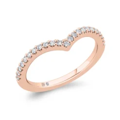 Bella Ponte Rose Gold Diamond Band 14K