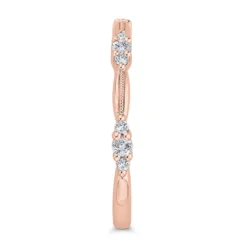 Bella Ponte Rose Gold Diamond Band 14K