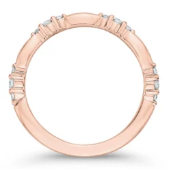 Bella Ponte Rose Gold Diamond Band 14K