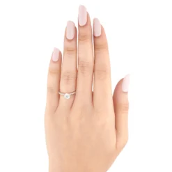 Bella Ponte Rose Gold Engagement Ring Setting 14K