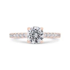 Bella Ponte Rose Gold Engagement Ring Setting 14K
