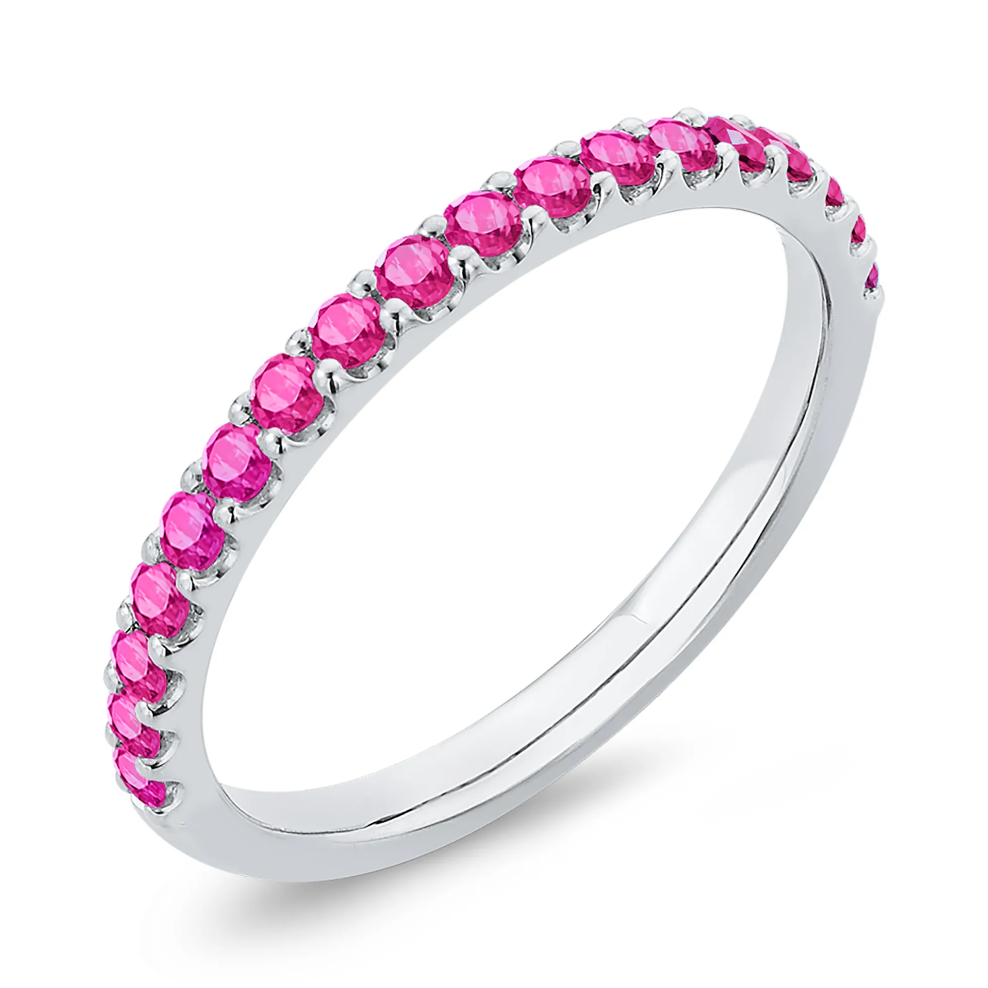 Bella Ponte Ruby Tiger Band, 14K White Gold
