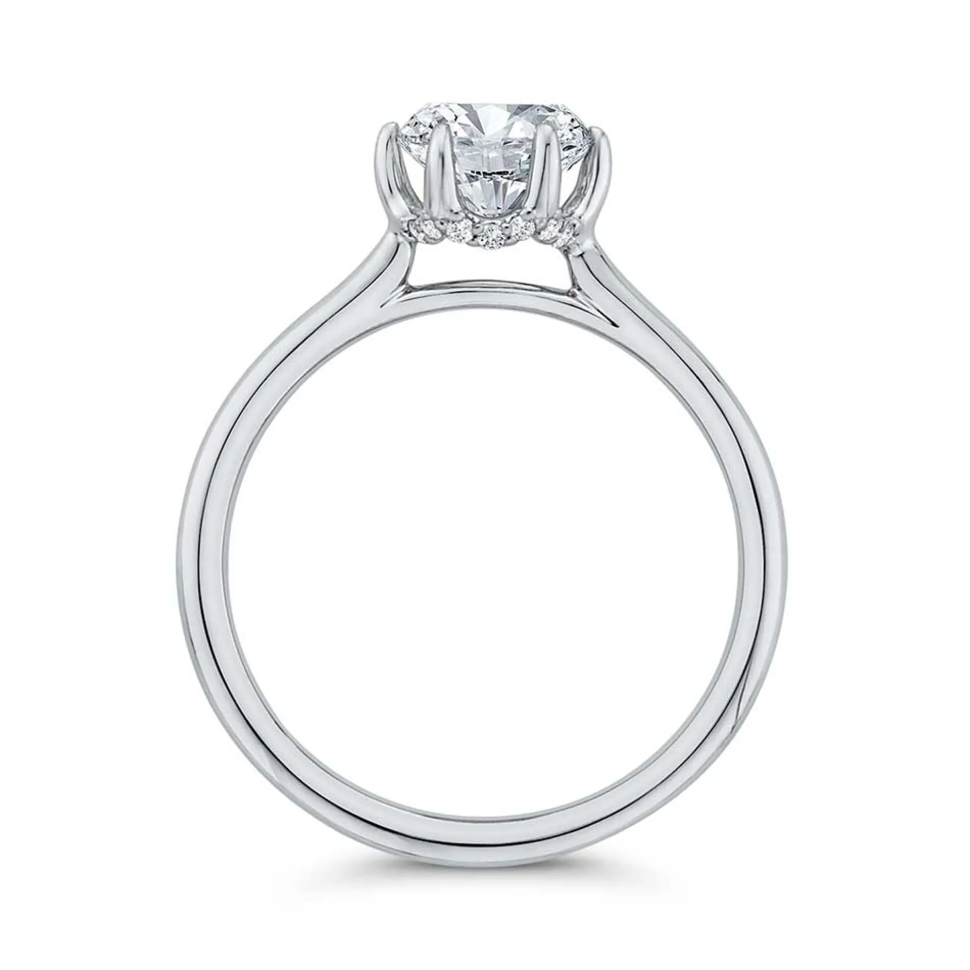 Bella Ponte "The Whisper Crown" Diamond Engagement Ring Setting 14K