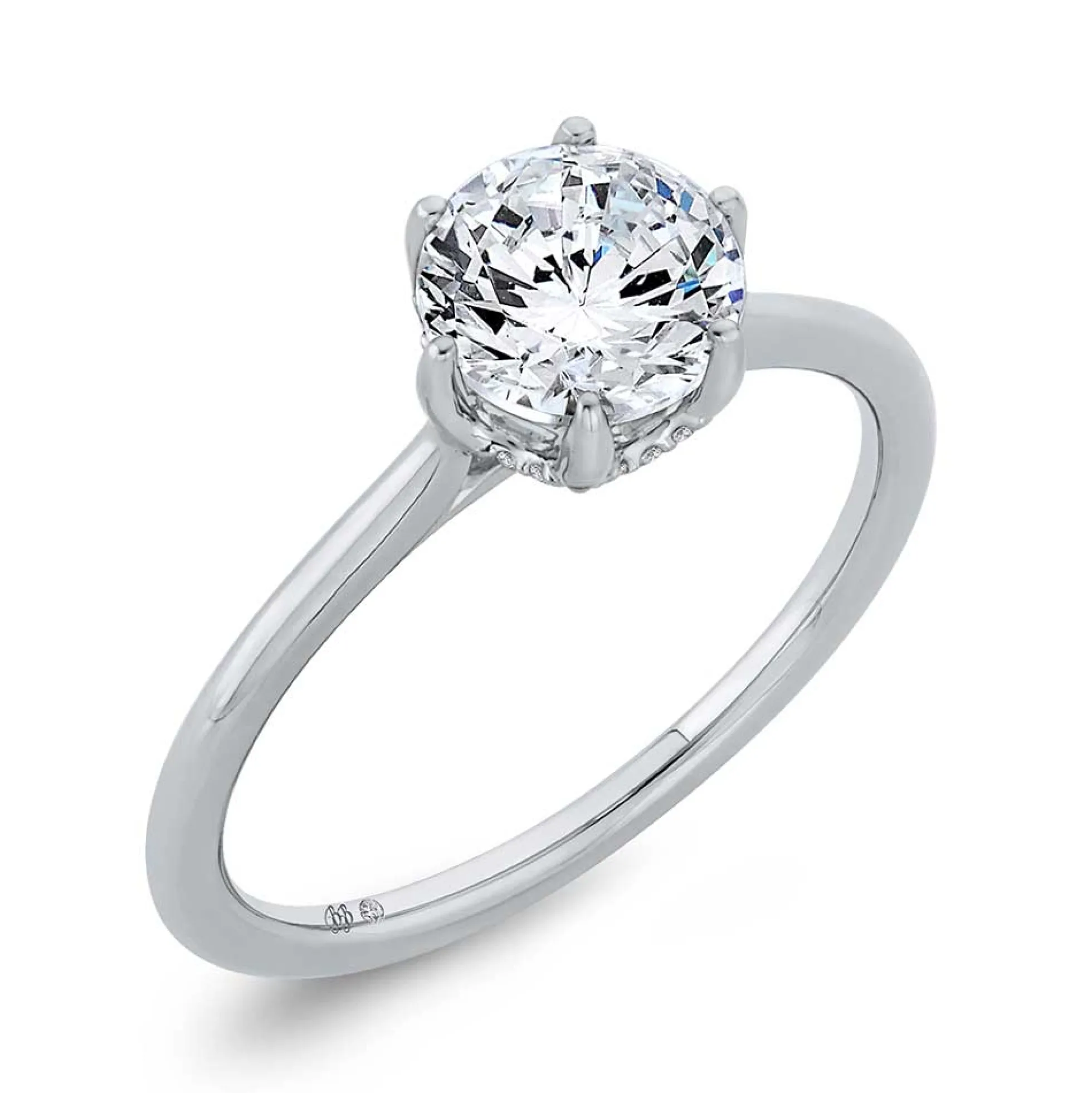 Bella Ponte "The Whisper Crown" Diamond Engagement Ring Setting 14K