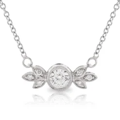Ben Bridge Signature Diamond Bezel Set Diamond Necklace 18K