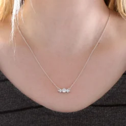 Ben Bridge Signature Diamond Bezel Set Diamond Necklace 18K