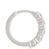 Ben Bridge Signature Diamond Hoop Earrings, Platinum