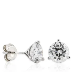 Ben Bridge Signature Diamond Studs, 2 Carat Total Weight, in 18K White Gold