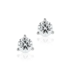 Ben Bridge Signature Diamond Studs, 1/2 Carat Total Weight, in 18K White Gold