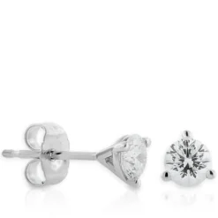 Ben Bridge Signature Diamond Studs, 1/2 Carat Total Weight, in 18K White Gold