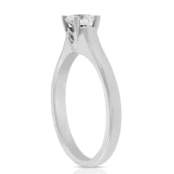 Ben Bridge Signature Diamond Engagement 18K White Gold Ring