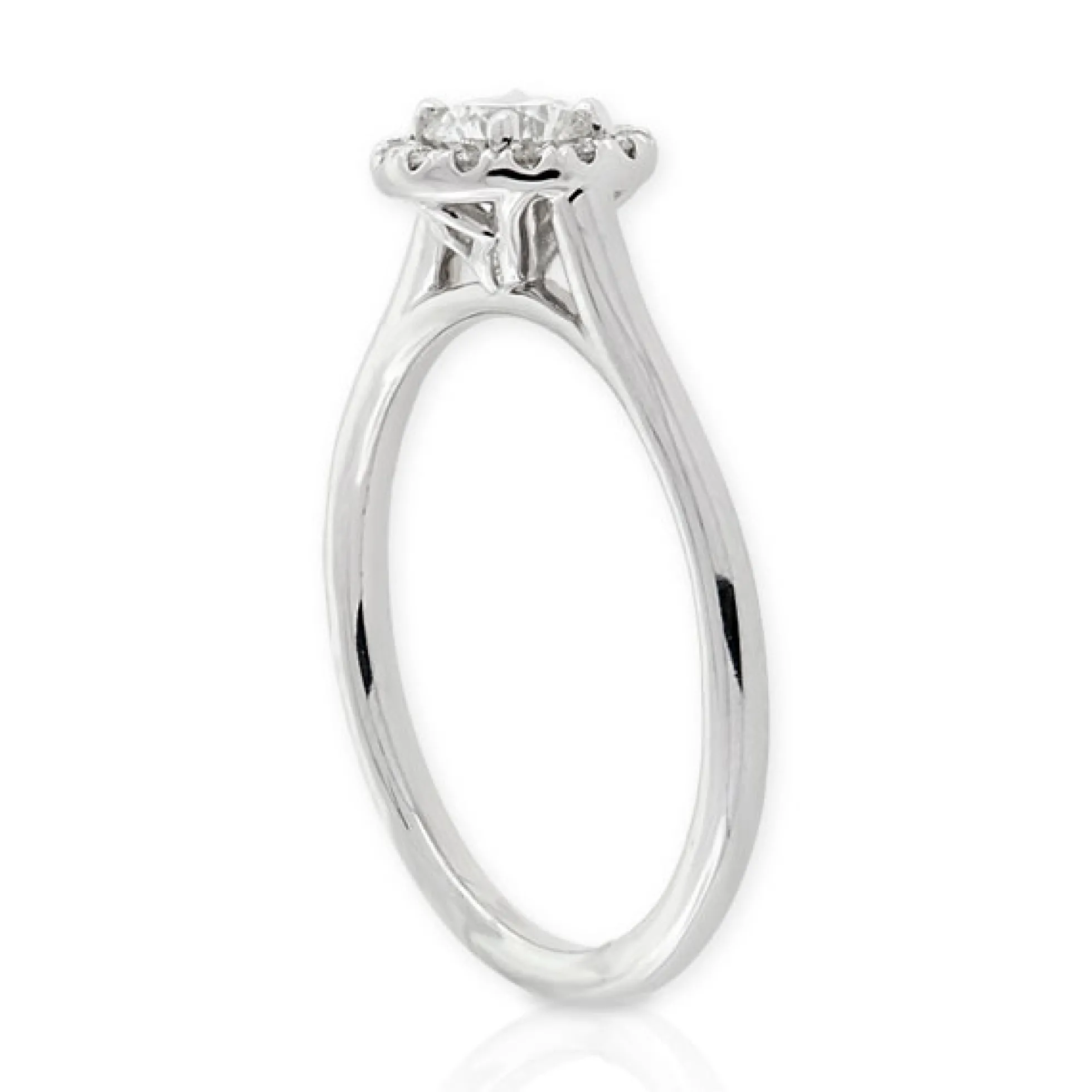 Ben Bridge Signature Diamond Halo Ring 18K