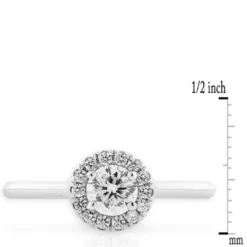 Ben Bridge Signature Diamond Halo Ring 18K